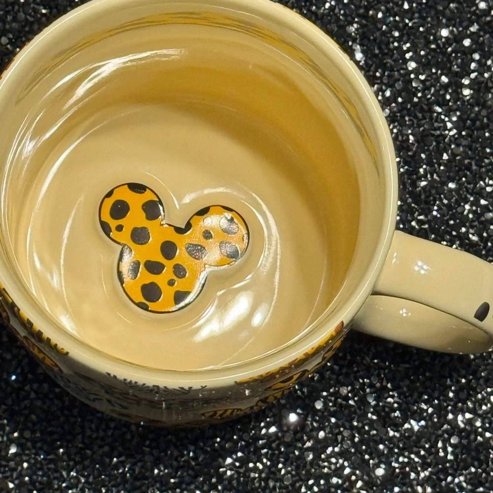 Disney Cream Mug with Animal Print Mickey Designs - Picture 4 of 9